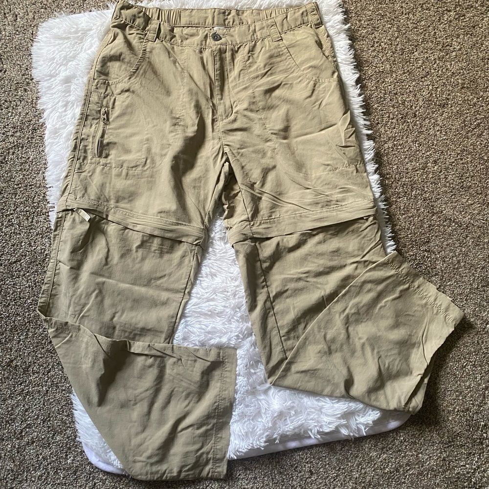 ‎White Sierra Convertible Pants Zip off Shorts Size Large